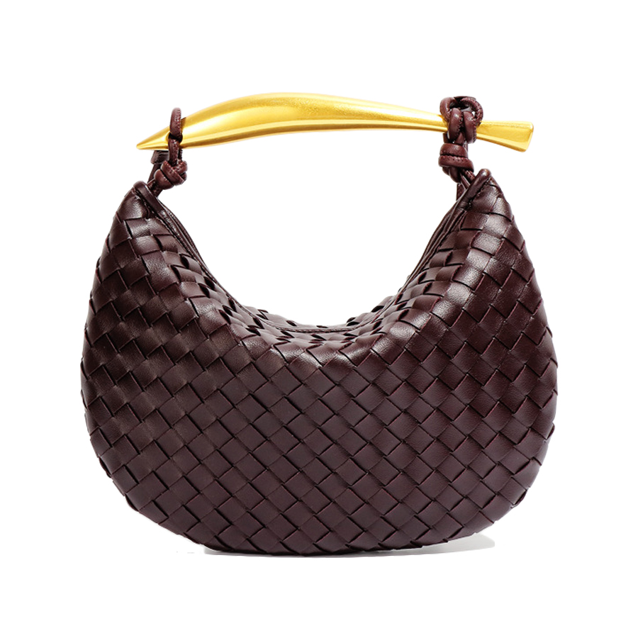 3151 Ready Women Handbags New Design Handmade Woven Shoulder Pu 2024 Braided Leather Bag Women's Saddle Bags on Sale